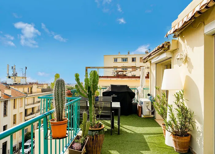 Magnifique Toit Terrasse 2 Chambres Nice Centre